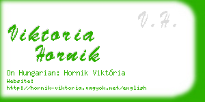 viktoria hornik business card
